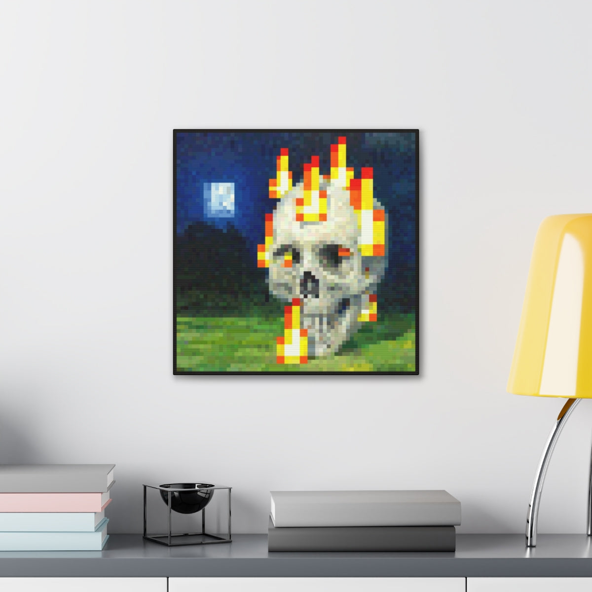 "Skull on fire"