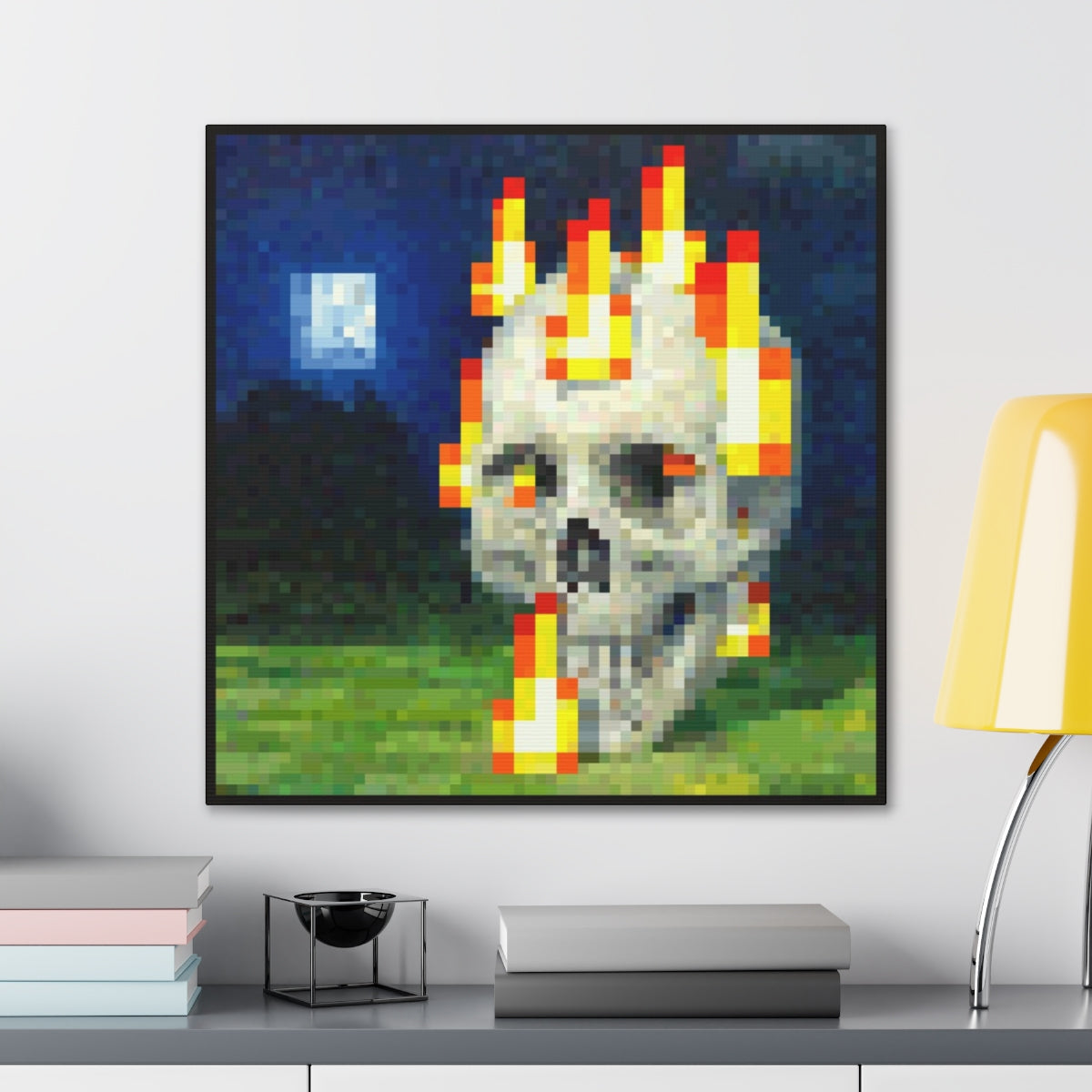 "Skull on fire"